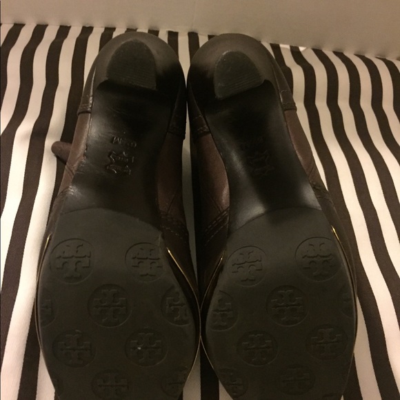 Tory Burch Brown leather booties - Picture 5 of 5
